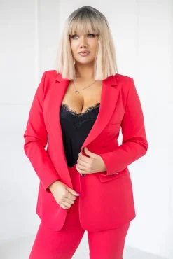 Ciemnoróżowa Marynarka jednorzędowa TENZI