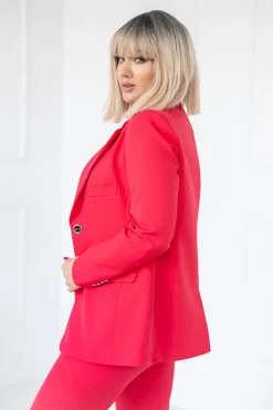 Ciemnoróżowa Marynarka jednorzędowa TENZI