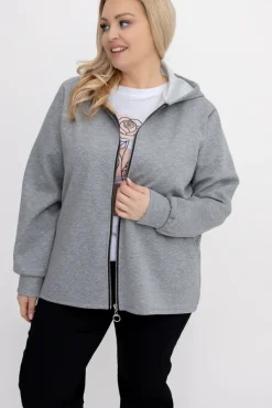 Ciemnoszara Bluza z kapturem KORDIEN