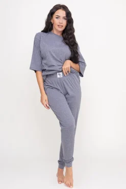 Ciemnoszara Piżama z długimi spodniami REVENTI