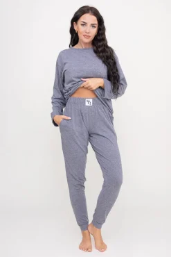 Ciemnoszara Piżama z długimi spodniami HEMENY