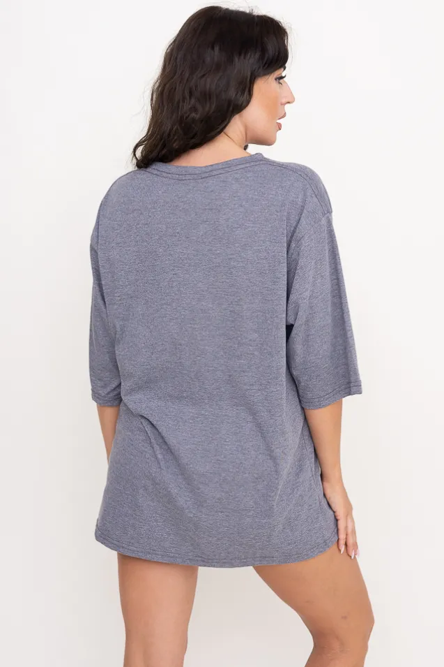 Ciemnoszara Piżama z szortami PURENA