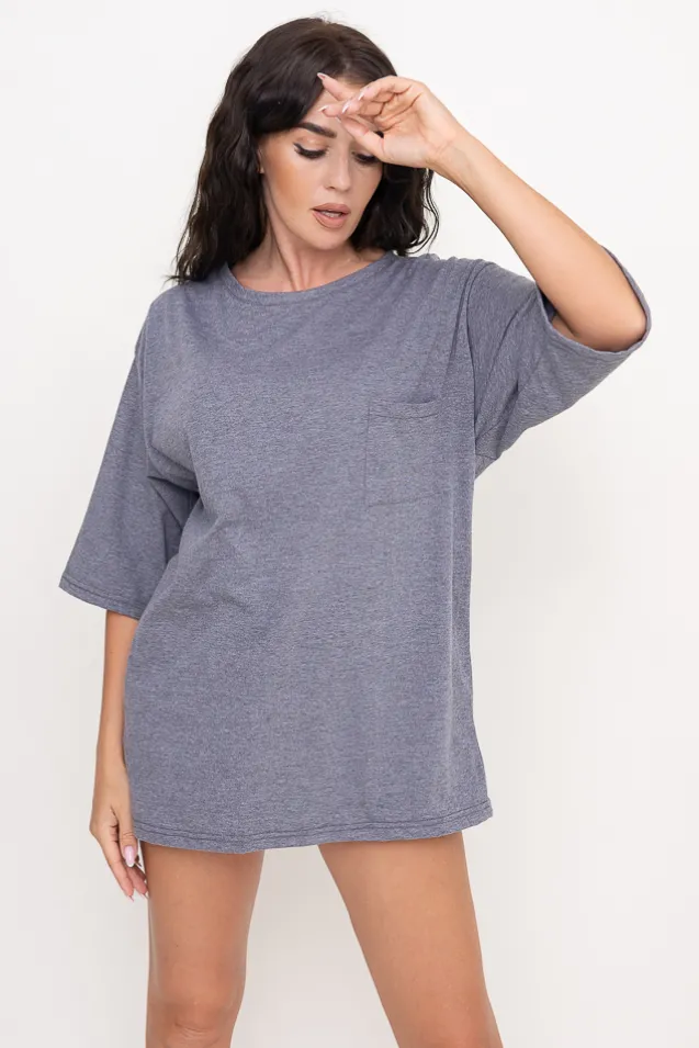 Ciemnoszara Piżama z szortami PURENA