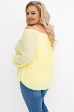 Cytrynowa Bluzka szyfonowa HILL