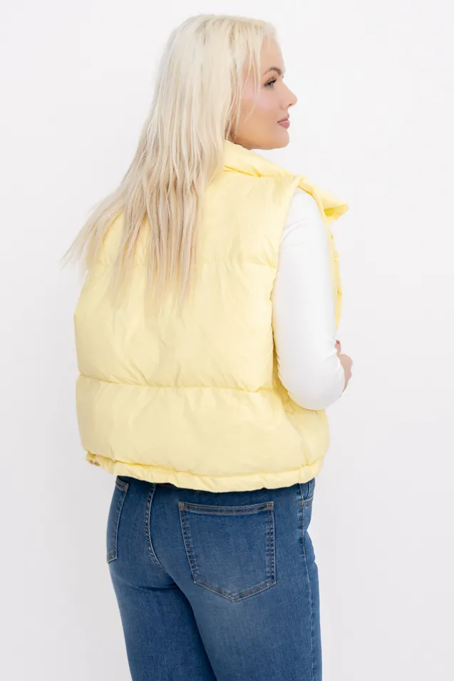 Cytrynowa Kamizelka ocieplana ALERVI
