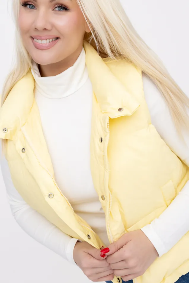 Cytrynowa Kamizelka ocieplana ALERVI