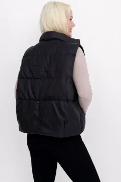 Czarna Kamizelka ocieplana ETAVI