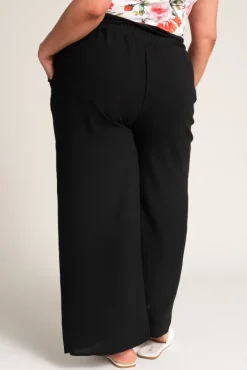 Czarne Spodnie kuloty WIDIO