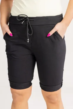 Czarne Spodnie typu gnieciuch GREMI