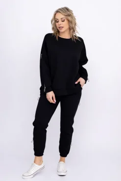Czarny Komplet dresowy GALIANI