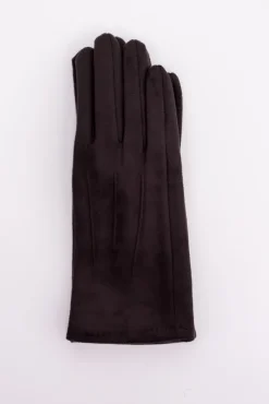 Czekoladowe rękawiczki zamszowe VAYARI