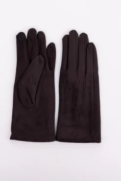 Czekoladowe rękawiczki zamszowe VAYARI