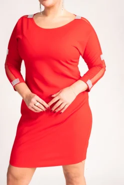 Czerwona Sukienka DRETEGIO