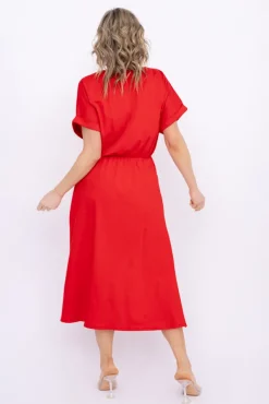 Czerwona Sukienka MARISTA