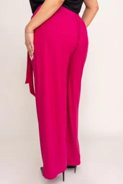 Fuksjowe Spodnie kuloty brokatowe WIGIO