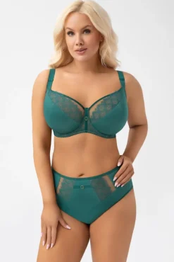 G004 biustonosz miękki zielony KASJA