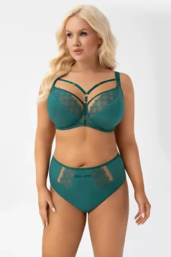 G004 biustonosz miękki zielony KASJA