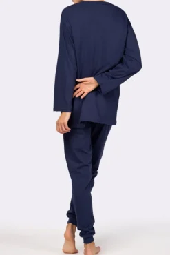 Granatowa Piżama z długim spodniami HEMENY