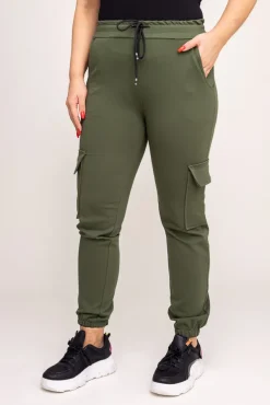 Khaki Spodnie bojówki LENVI