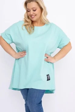 Miętowa Tunika STRIPI