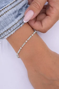 Morska Bransoletka ze stali chirurgicznej z koralikami GEVI