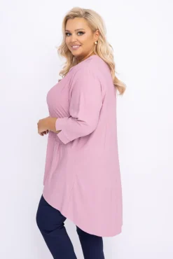 Pudroworóżowa Bluzka brokatowa VERONI