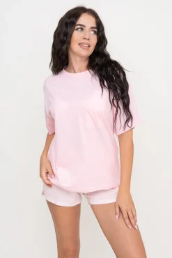 Pudroworóżowa Piżama z szortami JOYIN