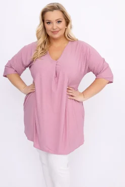 Pudroworóżowa Tunika brokatowa VELIARI