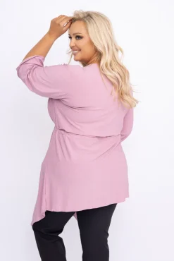 Pudroworóżowa Tunika brokatowa HORUZI