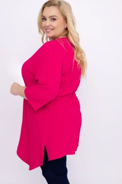 Różowa Tunika asymetryczna CLARIN
