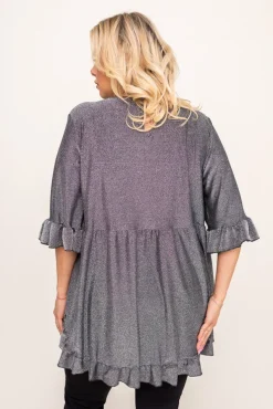 Srebrna Bluzka brokatowa MISTI