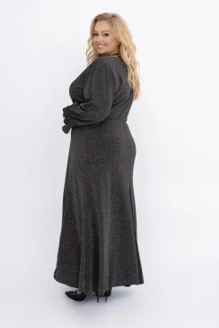 Srebrna Sukienka z dżetami VIZZI