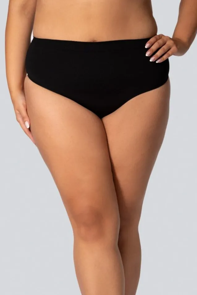 Stringi wyszczuplające MID-WAISTED SMOOTHWEAR ONYX