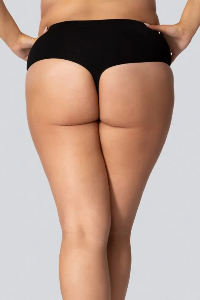 Stringi wyszczuplające MID-WAISTED SMOOTHWEAR ONYX