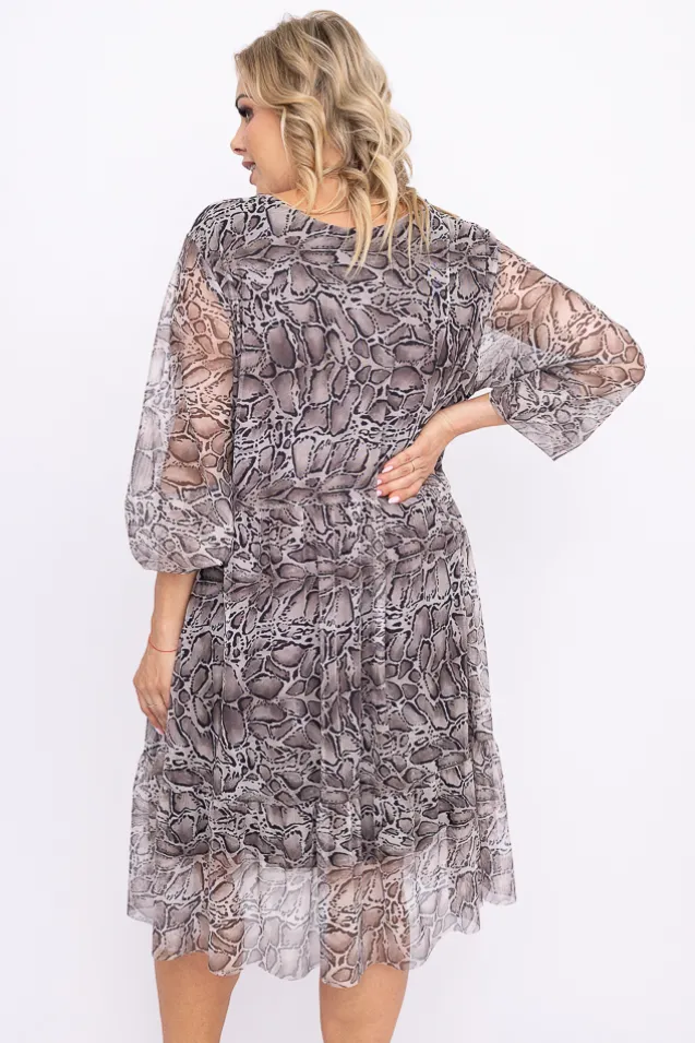 Sukienka siateczkowa PERMI Wzór 1