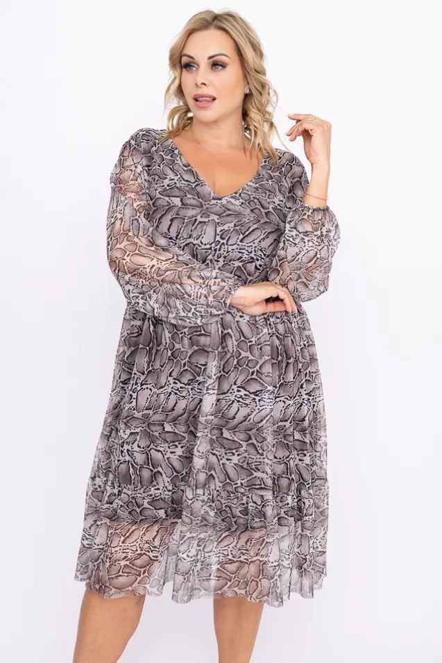 Sukienka siateczkowa PERMI Wzór 1