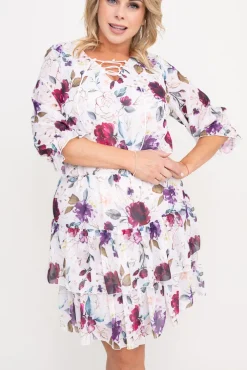 Sukienka szyfonowa ROSETTI Wzór 3