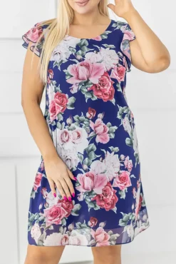 Sukienka szyfonowa SPRING Wzór 2