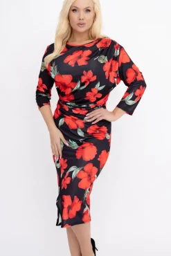 Sukienka z marszczeniem SIMPOZI Wzór 2