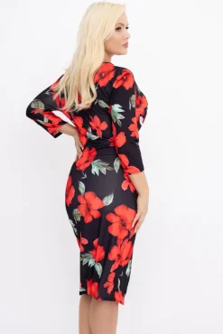 Sukienka z marszczeniem SIMPOZI Wzór 2