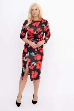 Sukienka z marszczeniem SIMPOZI Wzór 2