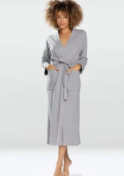 Szary Szlafrok bawełniany MELISSA