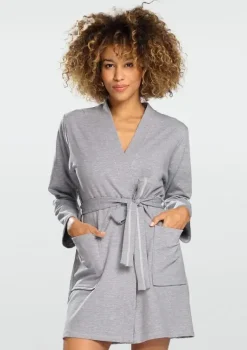 Szary Szlafrok bawełniany POLA