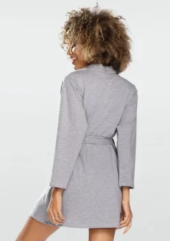 Szary Szlafrok bawełniany POLA