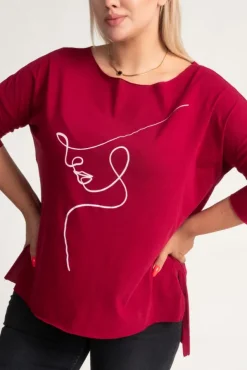 Wiśniowa Bluzka REVUMI Wzór 10