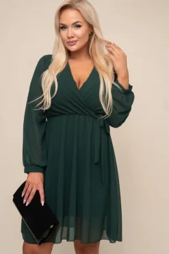 Zielona Sukienka Elegancka PERLA