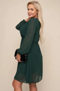 Zielona Sukienka Elegancka PERLA