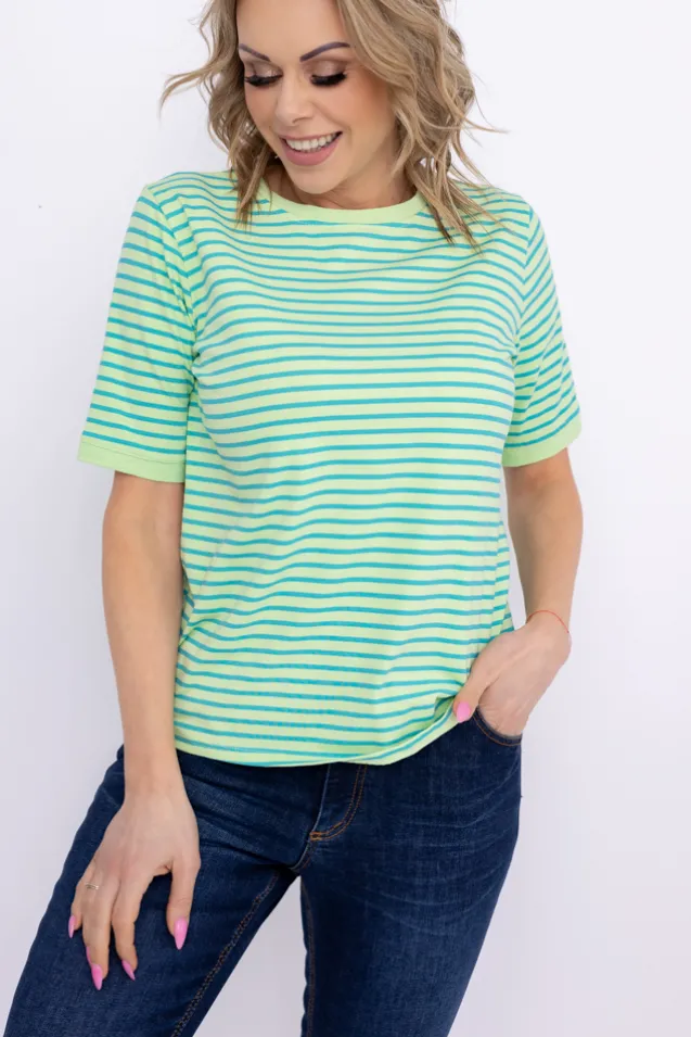 Zielono-turkusowa Bluzka LEZIRO