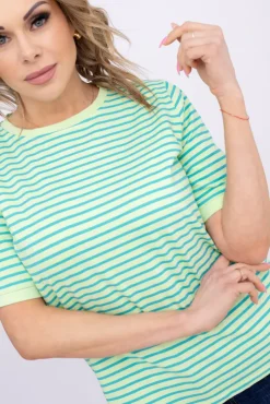 Zielono-turkusowa Bluzka LEZIRO