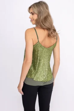 Zielony Top z cekinami BATUMI
